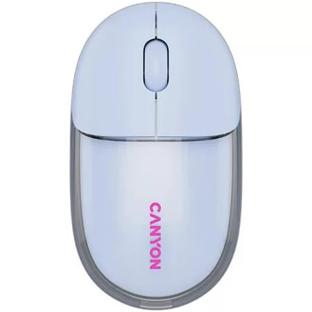 Egér, vezeték nélküli, dual-mode kapcsolat, optikai, CANYON OnClick 24, kék (CASW24BL)