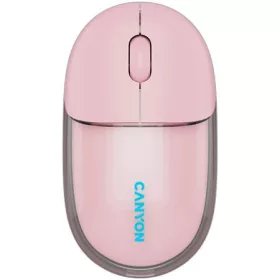   Egér, vezeték nélküli, dual-mode kapcsolat, optikai, CANYON OnClick 24, rózsaszín (CASW24P)