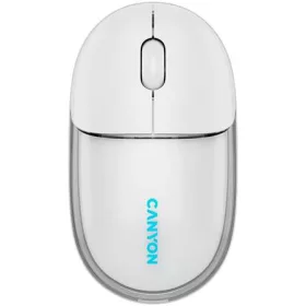   Egér, vezeték nélküli, dual-mode kapcsolat, optikai, CANYON OnClick 24, fehér (CASW24W)