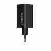 Hálózati töltő, 1xUSB-A, 2xUSB-C, 65W, CANYON Hexagon 65, fekete (CATHX65B)