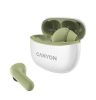 Fülhallgató, TWS vezeték nélküli, Bluetooth 5.3, CANYON TWS-5, zöld (CATWS5GR)