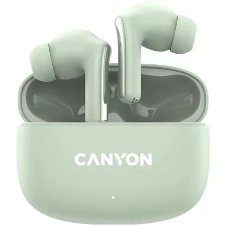 Fülhallgató, TWS vezeték nélküli, Bluetooth 5.4, CANYON OnGo 9, zsálya (CATWS9G)