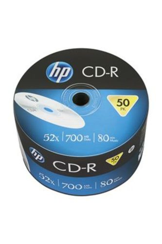 CD-R lemez, 700MB, 52x, 50 db, zsugor csomagolás, HP (CDH7052Z50)