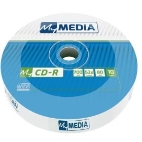   CD-R lemez, 700MB, 52x, 10 db, zsugor csomagolás, MYMEDIA (by VERBATIM) (CDM7052Z10)