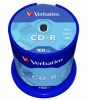 CD-R lemez, 700MB, 52x, 100 db, hengeren, VERBATIM DataLife (CDV7052B100DL)