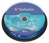 CD-R lemez, 700MB, 52x, 10 db, hengeren, VERBATIM DataLife (CDV7052B10DL)