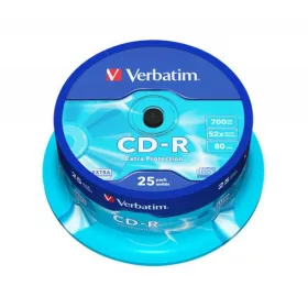   CD-R lemez, 700MB, 52x, 25 db, hengeren, VERBATIM DataLife (CDV7052B25DL)