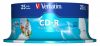 CD-R lemez, nyomtatható, matt, ID, AZO, 700MB, 52x, 25 db, hengeren, VERBATIM (CDV7052B25N)