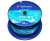 CD-R lemez, 700MB, 52x, 50 db, hengeren, VERBATIM DataLife (CDV7052B50DL)