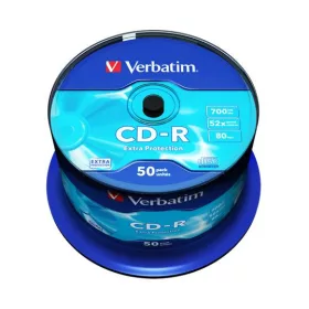   CD-R lemez, 700MB, 52x, 50 db, hengeren, VERBATIM DataLife (CDV7052B50DL)