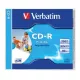 CD-R lemez, nyomtatható, matt, ID, AZO, 700MB, 52x, 1 db, normál tok, VERBATIM (CDV7052N)