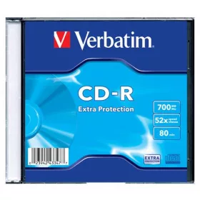   CD-R lemez, 700MB, 52x, 1 db, vékony tok, VERBATIM DataLife (CDV7052V1DL)