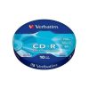 CD-R lemez, 700MB, 52x, 10 db, zsugor csomagolás, VERBATIM DataLife (CDV7052Z10DL)