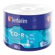 CD-R lemez, 700MB, 52x, 50 db, zsugor csomagolás, VERBATIM DataLife (CDV7052Z50DL)