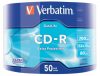 CD-R lemez, 700MB, 52x, 50 db, zsugor csomagolás, VERBATIM DataLife (CDV7052Z50DL)