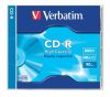 CD-R lemez, 800MB, 90min, 40x, 1 db, normál tok, VERBATIM (CDV8040)