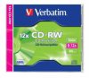 CD-RW lemez, újraírható, SERL, 700MB, 8-12x, 1 db, normál tok, VERBATIM (CDVU7010)