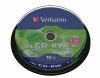 CD-RW lemez, újraírható, SERL, 700MB, 8-10x, 10 db, hengeren VERBATIM (CDVU7010B10)