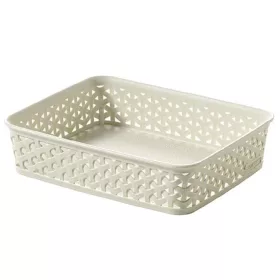   Rattan hatású kosár, A5, törtfehér, CURVER My Style (CSCMS3)