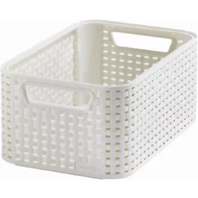   Rattan hatású kosár, 6l, törtfehér, CURVER Style S (CSCR7B)