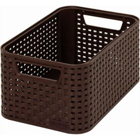   Rattan hatású kosár, 6l, sötétbarna, CURVER Style S (CSCR7SB)