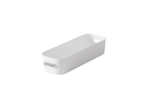 Műanyag tárolódoboz, 1,3 liter, SMARTSTORE Compact Slim, fehér (CSDSMART17)