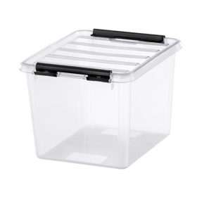   Műanyag tárolódoboz, 3 liter, fekete fogantyúkkal, SMARTSTORE Classic 3, átlátszó (CSDSMART27)