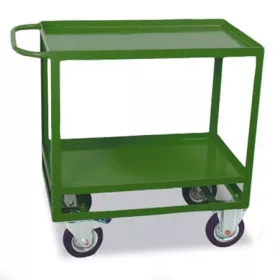   Szállítókocsi, kétszintes, 200 kg teherbírás, zöld (CSKMA)
