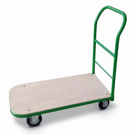 Szállítókocsi, kézi, 200 kg teherbírás, zöld-barna (CSKMEAS)