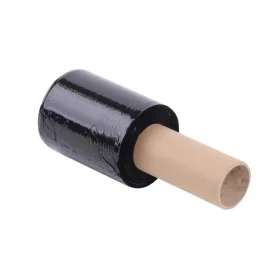   Kézi nyújtható fólia, fekete, fogantyúval, 0,1m x 153m (CSRB104)