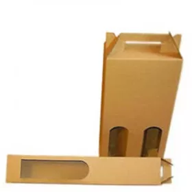 Bortartó papírdoboz, 1-es, sima, natúr (CSW03)