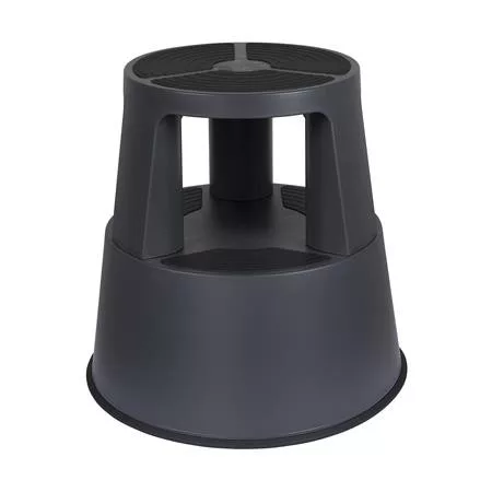 Gurulós polipropilén zsámoly, WEDO, sötétszürke (CSW2312)