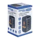 Utazóadapter, univerzális,  DONAU Travel 205, fekete (D13741831)