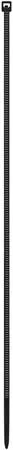 Kábelkötegelő, gyorskötöző, 2,5x200mm, DONAU Tech, fekete (D151235)