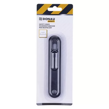 Univerzális kés, cserélhető pengével, 18 mm, DONAU Safety, fekete (D1574493105)