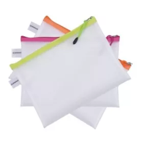   Rendszerező tasak, cipzáras, A5, 243x180 mm, DONAU, vegyes színek (D1797101PL99)