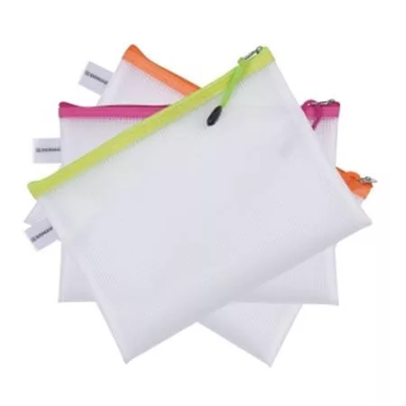 Rendszerező tasak, cipzáras, A5, 243x180 mm, DONAU, vegyes színek (D1797101PL99)