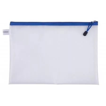 Rendszerező tasak, cipzáras, A4, 343x246 mm, DONAU, kék (D1798101PL10)