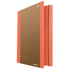   Gumis mappa, karton, A4, DONAU Life, neon narancssárga (D2060N)