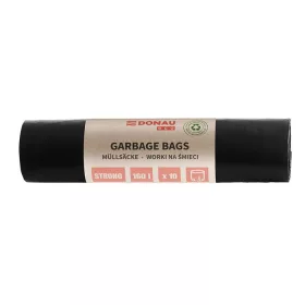   Szemeteszsák, extra erős, 160 l, 10 db, 70 &mikro;, DONAU Eco, fekete (D2202144205)