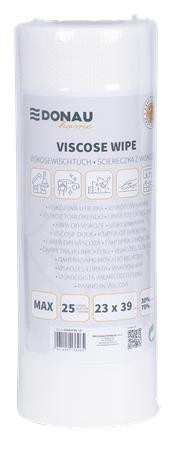 Törlőkendő, univerzális, 25 db, 23x39cm, DONAU Home, fehér (D2203515614)