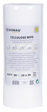 Törlőkendő, univerzális, 50 db, 25x39 cm, DONAU Home, fehér (D2203614314)