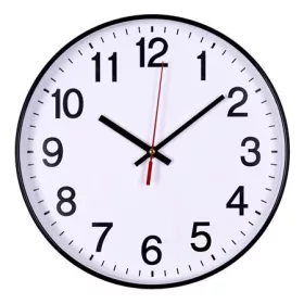 Falióra, 30 cm, OFFICE PRODUCTS, fekete keret (D301105)