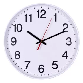 Falióra, 30 cm, OFFICE PRODUCTS, fehér keret (D301114)