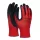 Védőkesztyű, latex, DONAU Safety, 9/L méret, piros (D3202112109)