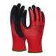 Védőkesztyű, latex, DONAU Safety, 11/XXL méret, piros (D3202112111)