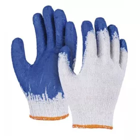   Védőkesztyű, textil, DONAU Safety, 10/XL, kék (D3202212101)
