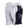 Védőkesztyű, kecskebőr, DONAU Safety, 11/XXL méret, fehér-tengerészkék (D3211322111)