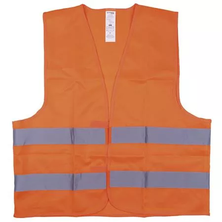 Mellény, jól láthatósági, L méret, DONAU Safety, narancssárga (D3221451109)