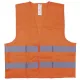 Mellény, jól láthatósági, 2XL méret, DONAU Safety, narancssárga (D3221451111)